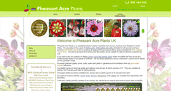 Desktop Screenshot of pheasantacreplants.co.uk